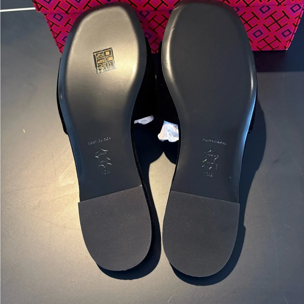 Tory Burch Black Slide Sandals NWT